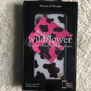 cow print wildflower case